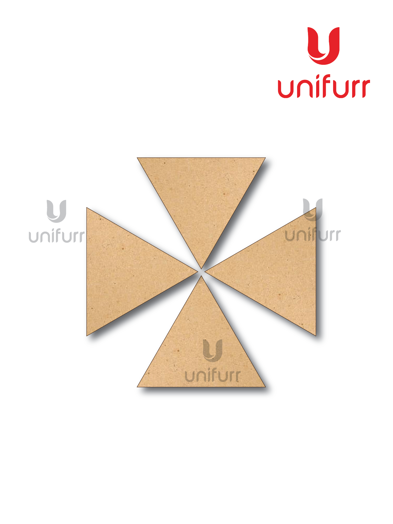 Triangle Blank MDF Coaster