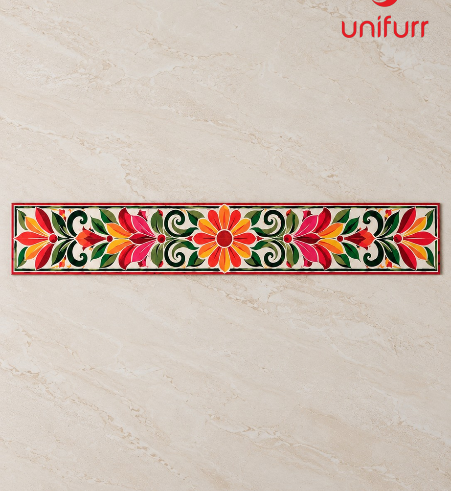 Floral F1 Canvas Reusable Rangoli